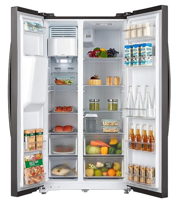 TOSHIBA 568 L Inverter Frost-Free Side by Side Refrigerators(GR-RS508WE-PMI(06),Stainless Steel Finish) (OPEN BOX) TOSHIBA 568 L Inverter Frost-Free Side by Side Refrigerators(GR-RS508WE-PMI(06),Stainless Steel Finish) (OPEN BOX)